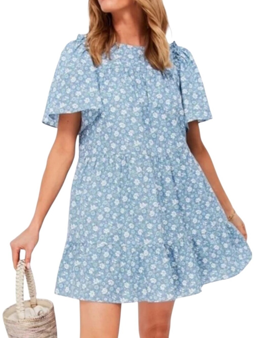 Tuckernuck Hyacinth House Blue Floral Mini Dress Size XS